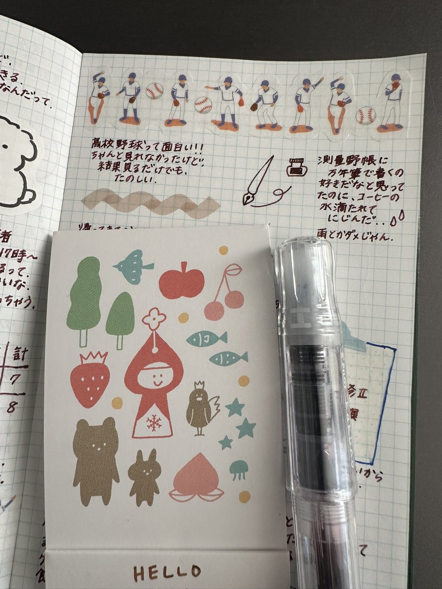 測量野帳2日目
色々書いてもう３枚目️✒️ᝰꪑ
万年筆で書いてたら、滲んじゃう
持ち歩き手帳だと違うペンがいいかなぁ…
色々悩みつつ書いていくのも楽しいっ🤗
 #測量野帳