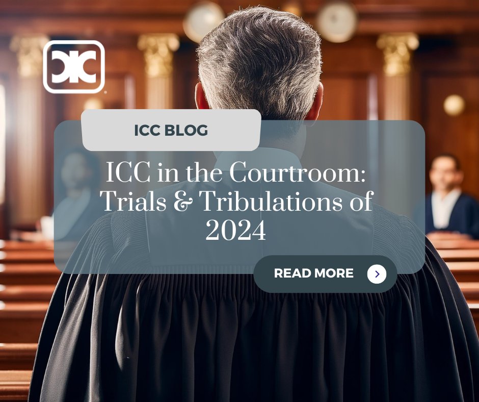 ICCInsurance's tweet photo. 1/2 Curious about our recent legal victories? Check out our latest #ICCBlog post, ICC in the Courtroom: Trials &amp; Tribulations of 2024, written by Legal Counsel, Nick Crosby, for an inside look at the challenges and triumphs we've faced. https://t.co/QW8XbtrmMP