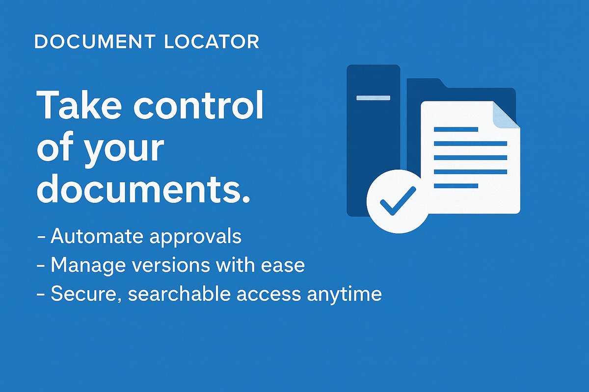 DocumentLocator's tweet image. 📂 Eliminate chaos in document management.
With Document Locator, you’ll streamline compliance, automate workflows &amp;amp; keep every document under control.

Learn more ➡️ documentlocator.com/solutions/docu…

#DocumentControl #QMS #Compliance