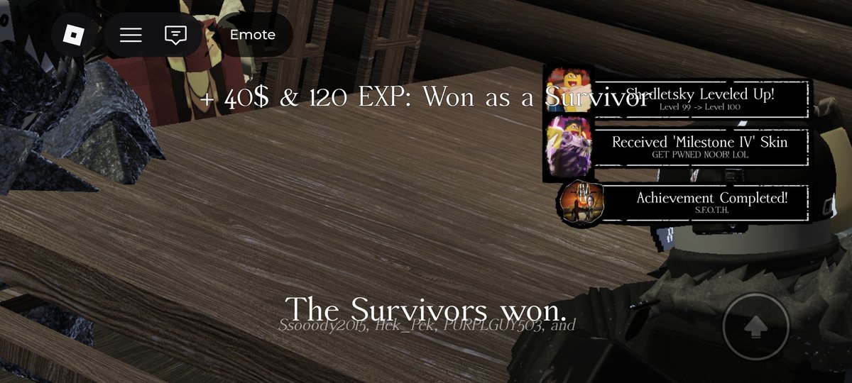 Lets go finally got shedletsky milestone 4 after 3 days of grinding