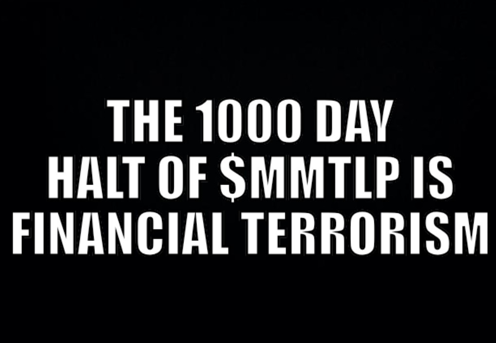 IRONAPE_MMTLP's tweet photo. @SECPaulSAtkins @teresagoody @SALTConference @SECGov IPOs are non-existent because the organization you work for is a #FinancialTerrorist - and EVERYBODY knows it. @SECPaulSAtkins @SECPaulSAtkins
@HesterPeirce

1000 DAY STOCK HALT OF $MMTLP? FIX IT. https://t.co/S5upIcRP5m