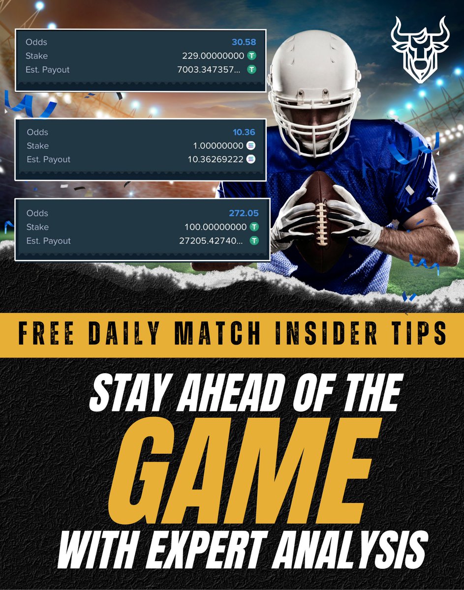GambleBulls's tweet image. Betting isn’t luck. It’s discipline + data. 🐂

At GambleBulls we give you:

✅ Free predictions with top insights
✅ Smarter bankroll strategies
✅ A winning community
✅ Giveaways and Contests i.e. MONEY! 

Stop gambling. Start betting smart. We're here to stay.