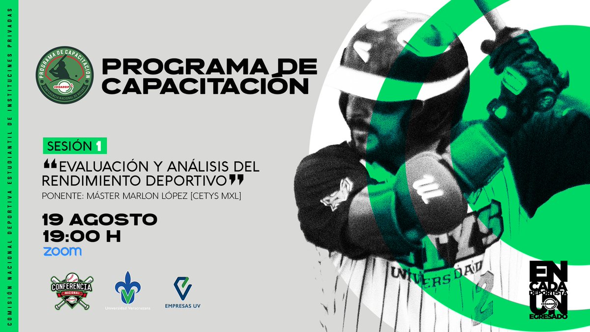 ⚾️ | Para fortalecer nuestro béisbol universitario, hoy ponemos en marcha el Programa de Capacitación de la Conferencia Nacional de Béisbol. Esta actividad es clave para arrancar con todo la Temporada 2025-26.

 #CONADEIPcapacita