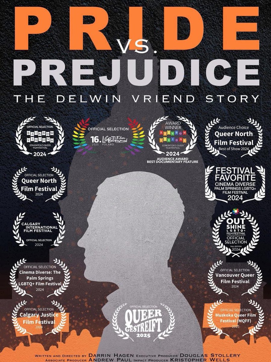 Pride vs Prejudice: The Delwin Vriend Story is honoured and thrilled to have recieved two nominations for the 2025 ROSIE Awards! 

Congratulations Darrin Hagen and team. Queer history &amp; queer stories matter! 🏳️‍🌈🏳️‍⚧️

A big thanks to the <a href="/theECF/">Edmonton Community Foundation</a> for making this film possible. 💫