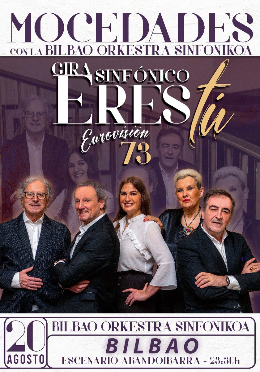Mañana noche histórica en Bilbao con #Mocedades, los de verdad, en #AsteNagusia