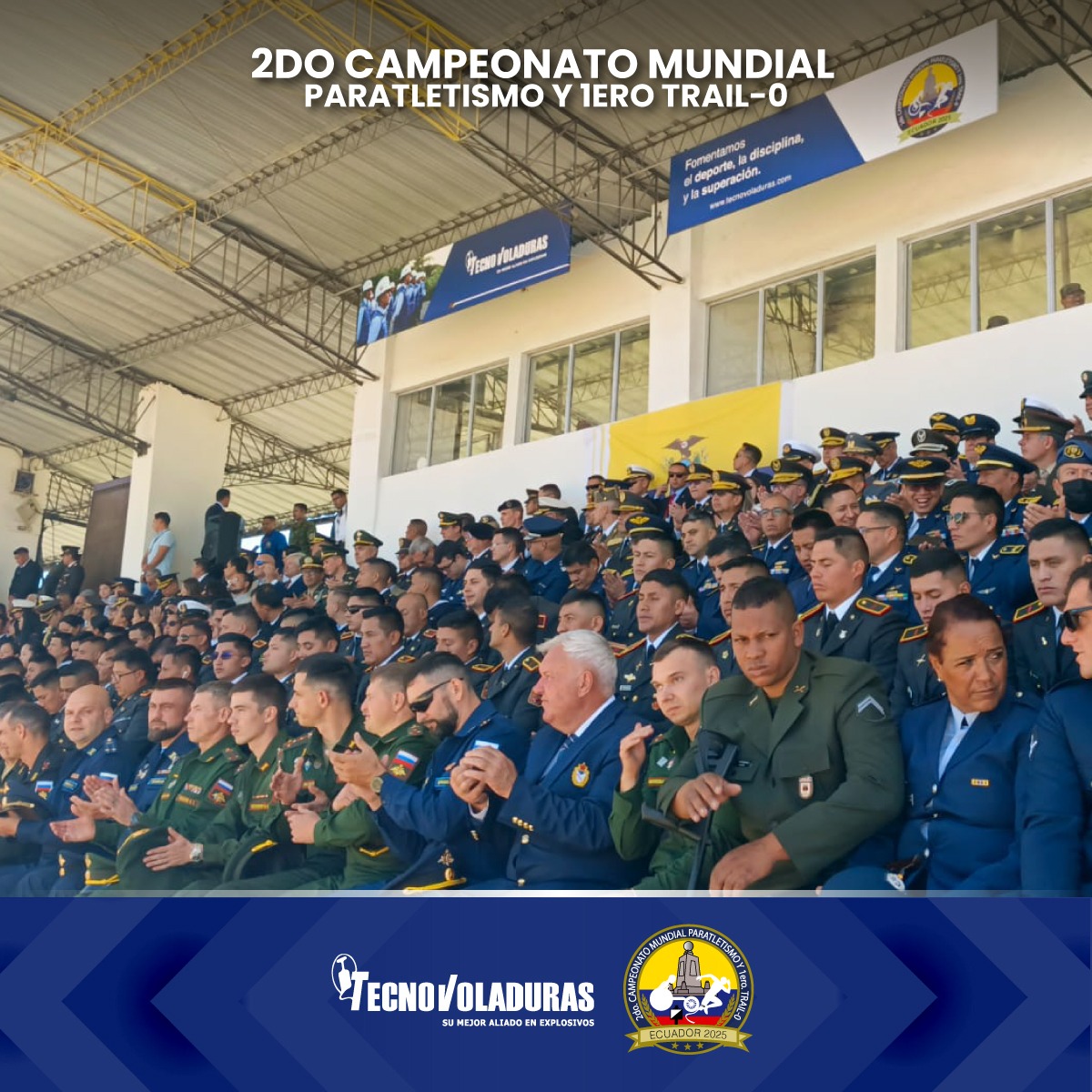 Tecnovoladuras_'s tweet photo. 💪🌍 Presentes en la inauguración del 2do. Campeonato Mundial de Paratletismo y el 1er. Trail-0, acompañando a grandes atletas que nos inspiran con su fuerza y pasión. 🏅✨

#Tecnovoladuras #Paratletismo #Trail0 #Disciplina #Inclusión #Superación https://t.co/SyRXoYfp1Z