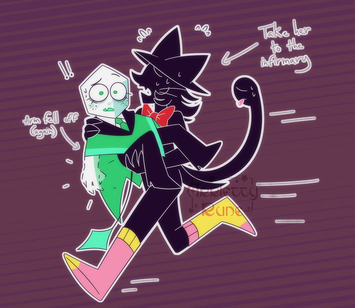 Colored one my my doodles because I liked this one!

[ #deltarune #battat #pluey ]