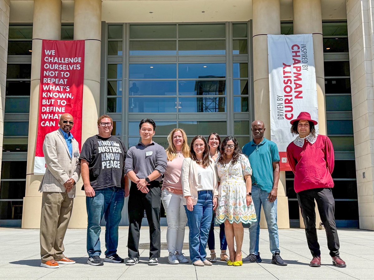 We’re thrilled to welcome the Fall 2025 PhD Cohort to Attallah College! 🎉

Dean Miller always says it best: ‘You come as students, and leave as colleagues.’ Here’s to the start of an incredible journey!

#AttallahCollege #ChapmanU
#PhDinEducation