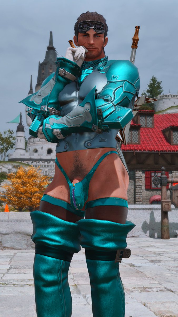 A suit for battle Idk, looking ready? 👀 #ffxivhighlander #gayhighlander #ffxivnsfw