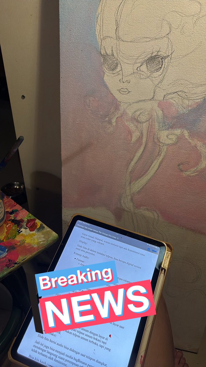 Nunggu cat karya personal kering, marilah kita nyambi baca konsep karya pameran kolektif selanjutnya. 

Aku ingin berkesenian sampai mual dan hilang akal sehat