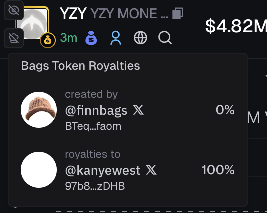 cryptolyxe's tweet photo. did finn just launch a Kanye coin? https://t.co/h7AqhPrnJH