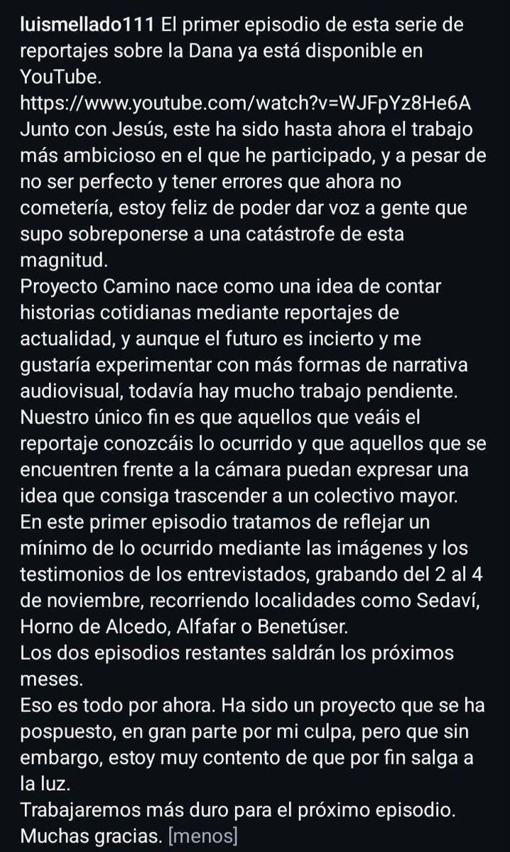 LAvajas's tweet photo. https://t.co/rjAK3f9Zro
Reportaje Semana 1 Dana ya en yt https://t.co/vD9pMsY3Rh
