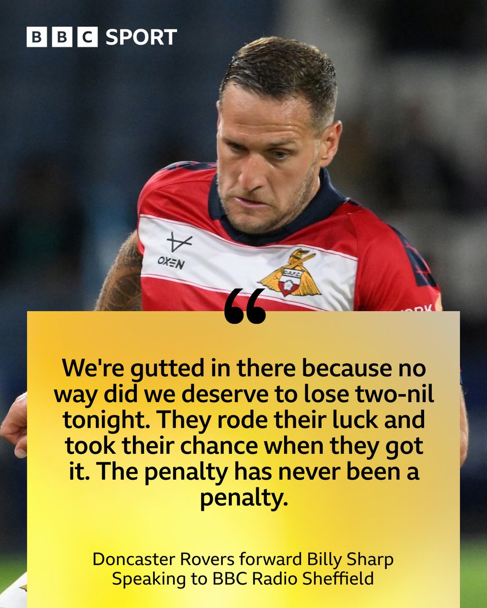 Football Heaven (@footballheaven) on Twitter photo ⚪️🔴 Doncaster Rovers forward Billy Sharp on their 2-0 loss against Huddersfield Town in the Yorkshire derby.
Listen 👉bbc.co.uk/sounds/play/p0…
#DRFC | <a href="/BBCSheffield/">BBC Sheffield</a> ⚪️🔴 Doncaster Rovers forward Billy Sharp on their 2-0 loss against Huddersfield Town in the Yorkshire derby.
Listen 👉bbc.co.uk/sounds/play/p0…
#DRFC | <a href="/BBCSheffield/">BBC Sheffield</a>