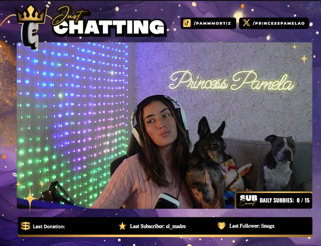 Come hangs out with us, live nowwwwww ! 
Kick.com/PrincessPamela