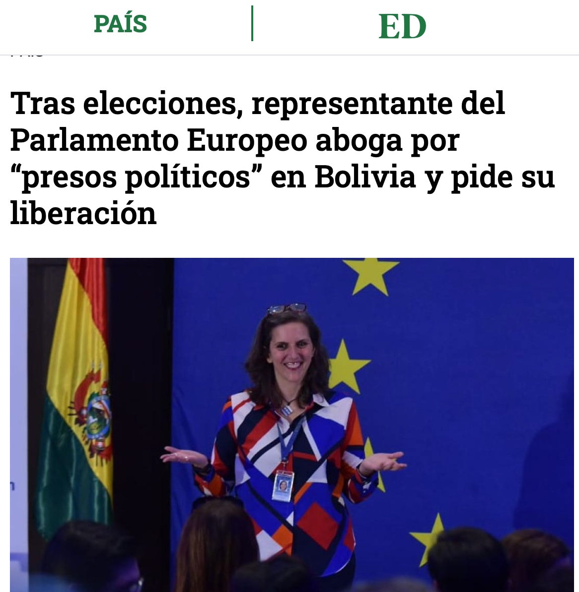 JeanineAnez's tweet photo. Que el abuso de cuatro años y medio de persecución, secuestro, encarcelamiento y procesamiento por un sicariato fiscal y judicial, sobre la base de aplicar el código mafioso del “derecho penal del enemigo” a quienes defendimos la democracia, llegue a su fin.

Sin justicia no hay democracia.

¡Libertad para los presos políticos!