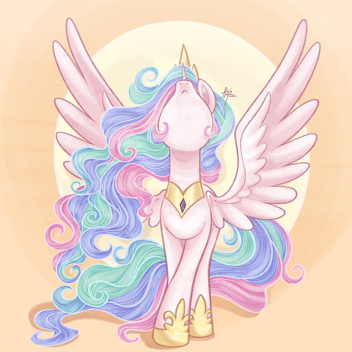 fizzlefer's tweet photo. can’t have a luna without her sister to match! here’s celestia ☀️ https://t.co/k7d56SVtxA