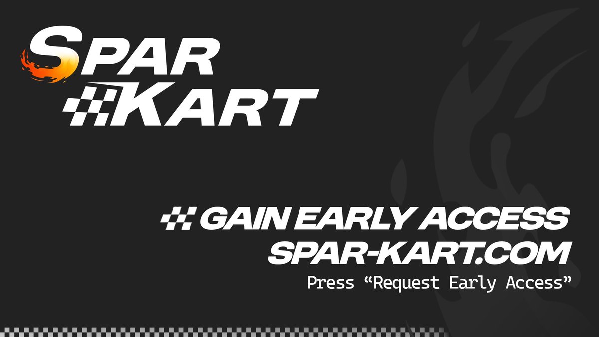 Want to gain Early Access to Spar Kart or get extra codes to give away to your friends/community? Visit our website and press "Request Early Access" spar-kart.com