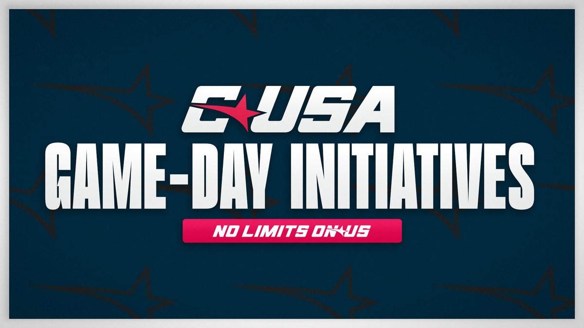 Conference USA expands game-day initiatives with collaborative replay and player availability reports. 

Visit the link below for full details ⤵️

📰- bit.ly/3JlraRr

#NoLimitsOnUs 💫