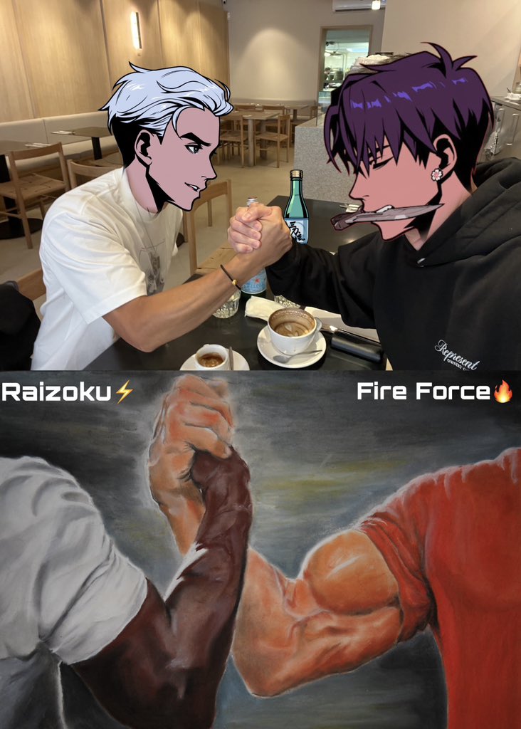 SirWilhelm.eth (@0xsirwilhelm) on Twitter photo What happens when a <a href="/RaizokuRising/">Raizoku</a> General and <a href="/FIREF0RCE/">FIRE FORCE</a> General meet…?
- Actually, belly laughs and long chats. Mutual respect beyond the Elemental competition 🤝
Ty <a href="/0x8andy/">0x8Andy.eth</a>! Until next time!
<a href="/Azuki_EU/">Azuki Europe 🇪🇺⛩️</a> ⛩️ What happens when a <a href="/RaizokuRising/">Raizoku</a> General and <a href="/FIREF0RCE/">FIRE FORCE</a> General meet…?
- Actually, belly laughs and long chats. Mutual respect beyond the Elemental competition 🤝
Ty <a href="/0x8andy/">0x8Andy.eth</a>! Until next time!
<a href="/Azuki_EU/">Azuki Europe 🇪🇺⛩️</a> ⛩️