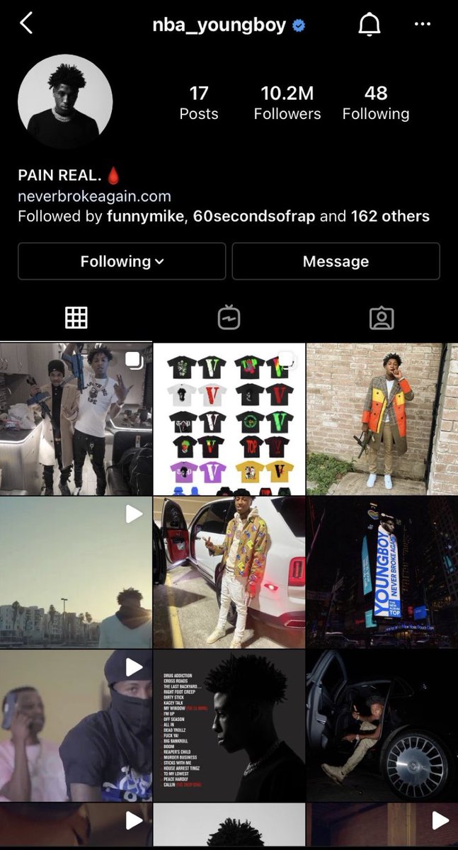 BobRatios's tweet photo. POV you clicked on YB Instagram page in 2021 https://t.co/SQm4CdgzHK
