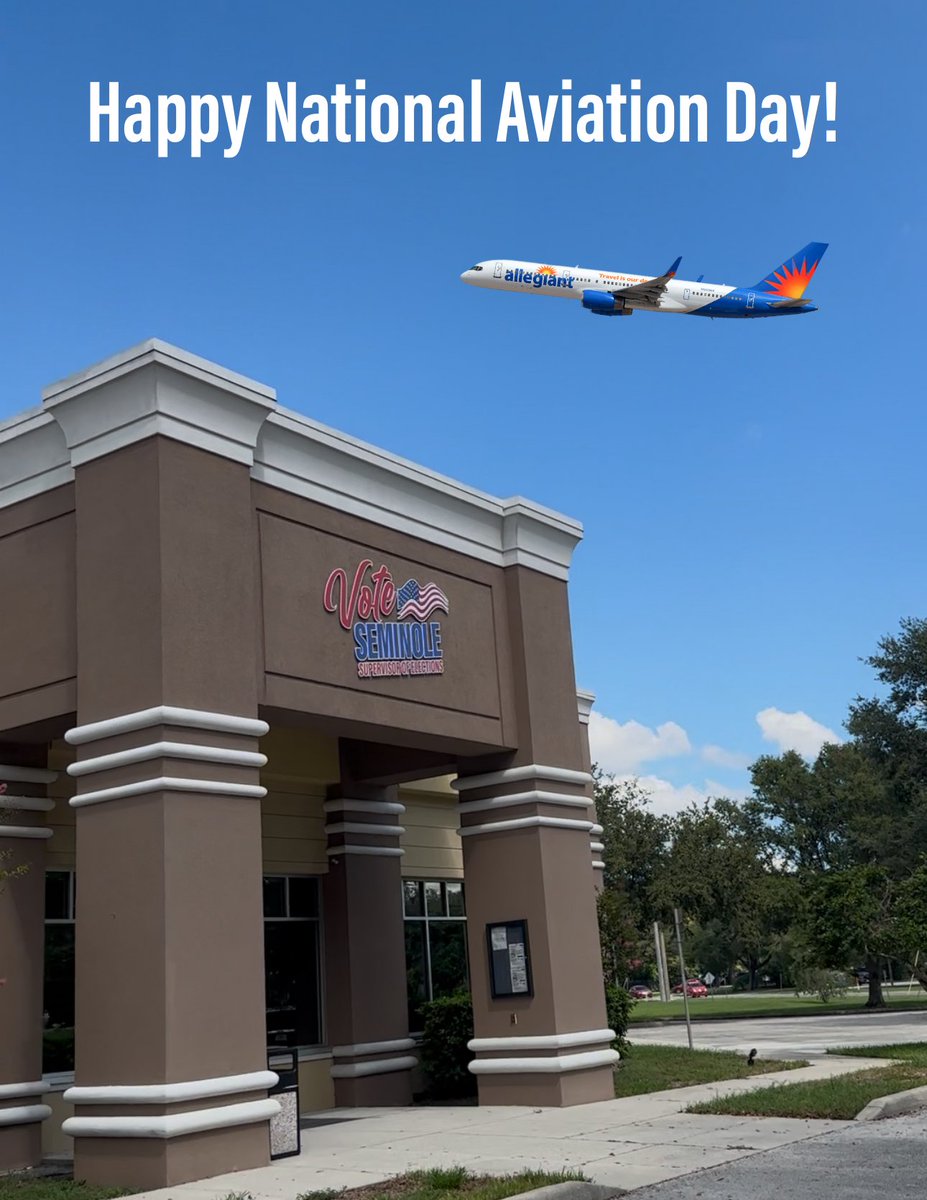 The year is flying by, don’t forget to request your new Vote-By-Mail! #NationalAviationDay ✈️

If you plan to vote by mail in 2025 or 2026, Florida law requires you to submit a new request, even if you voted by mail in the November 2024 election.