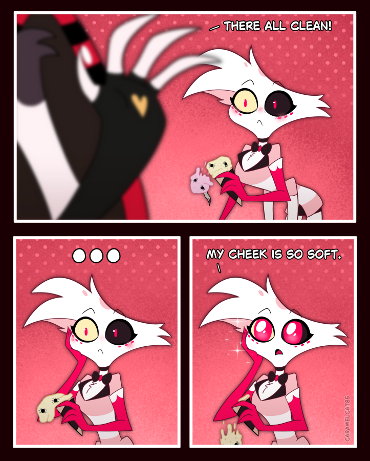 Treat
#HazbinHotel #HazbinHotelFanart #angeldust #husker #huskerdust #huskerdustfanart #caramelcat85art