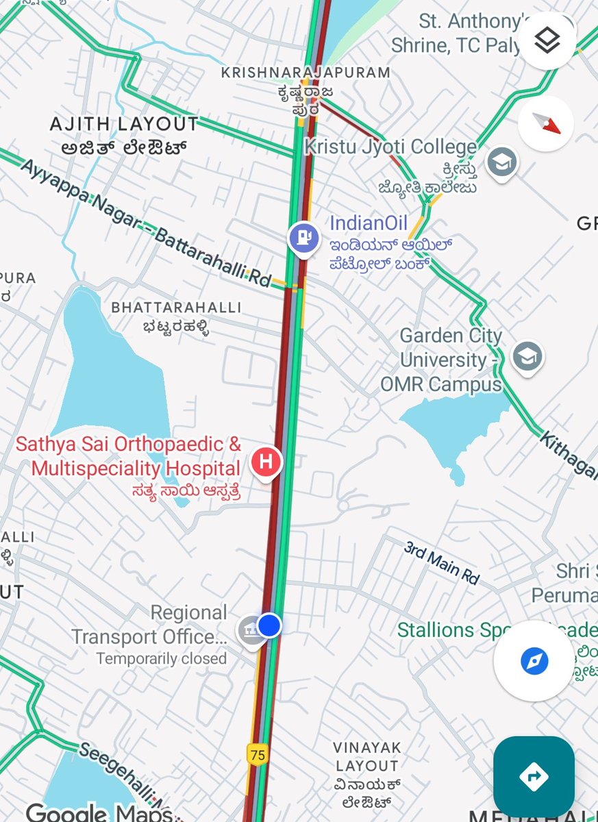 rahulpsoman's tweet photo. Very poor traffic management at Bhattarahalli signal. It is been like this for some time now. Kindly do the needful.

@KRPuramTraffic @blrcitytraffic https://t.co/E03jMomSdE