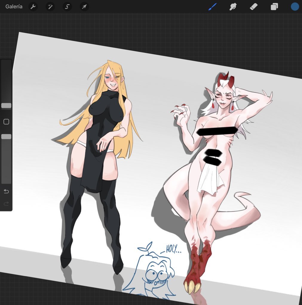 melon_arrt's tweet image. Wip Wip wippp 🥱

#sketch
#wip
#digitalartwork