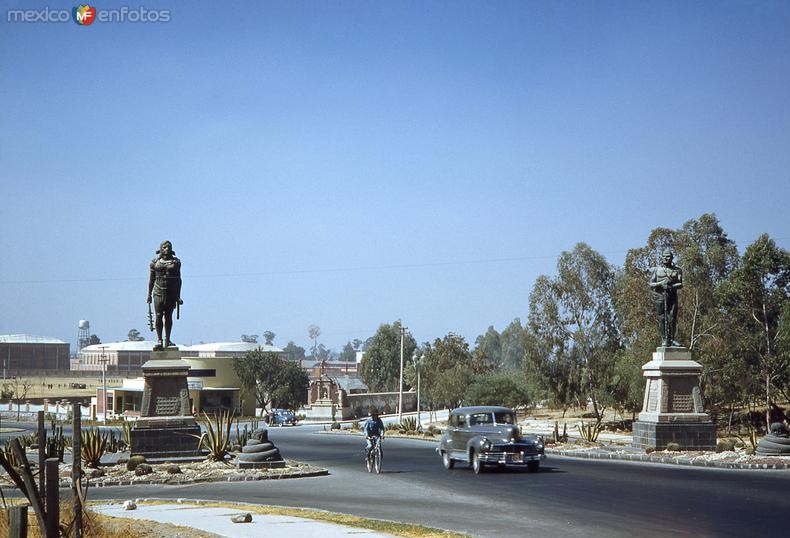 Vista de los Indios Verdes cuando
se encontraban a la entrada de la
carretera México Laredo.