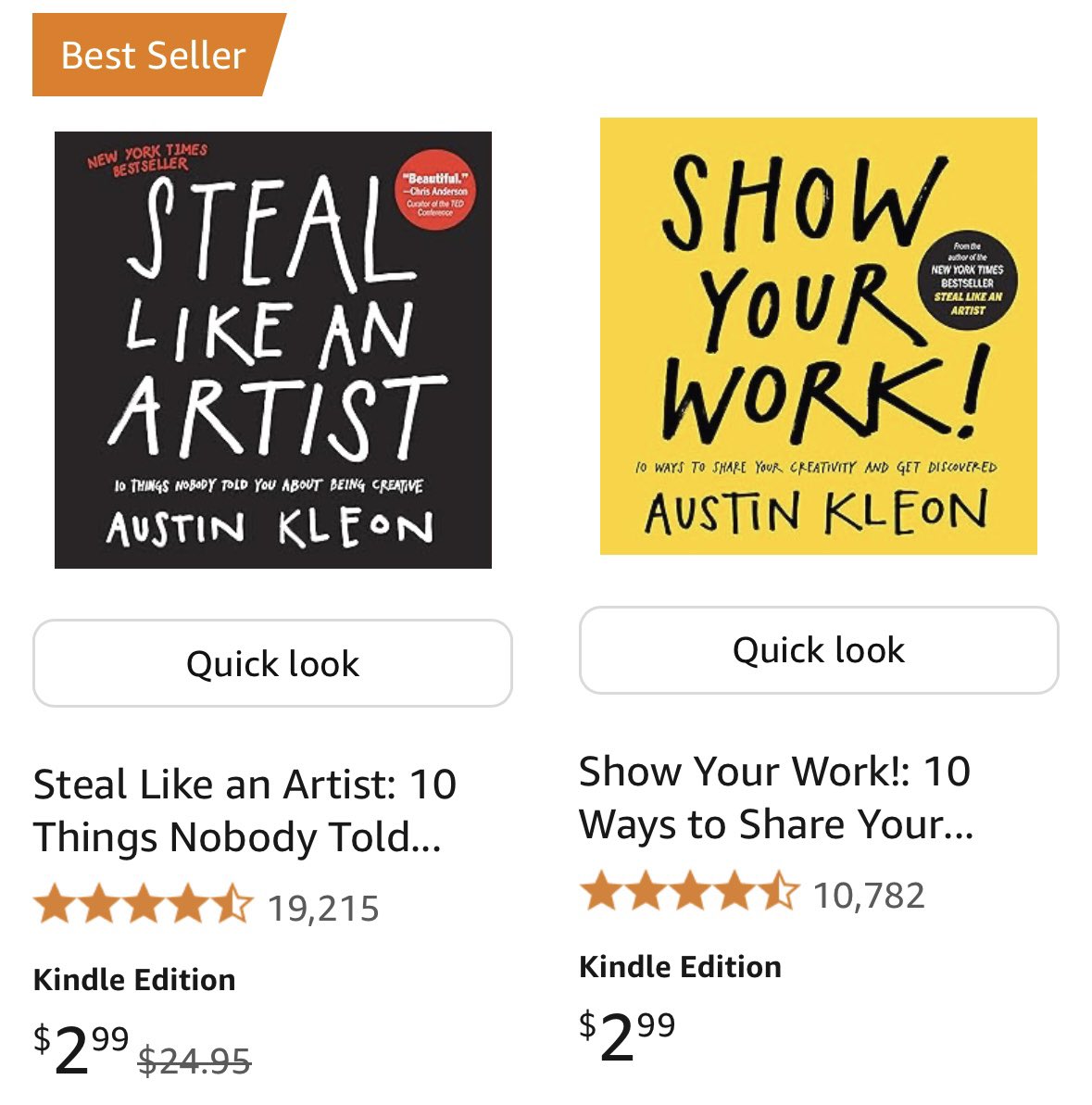 My books are dirt cheap on Kindle right now