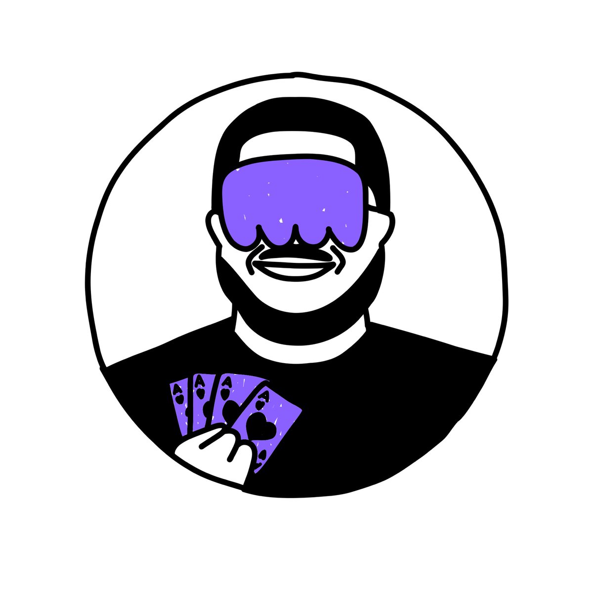Day 9 we got <a href="/BillKingTM/">Bill King™️</a> , Head of Organic Growth at Kraken. 

I bet the mask helps keep your poker face hidden. 🃏