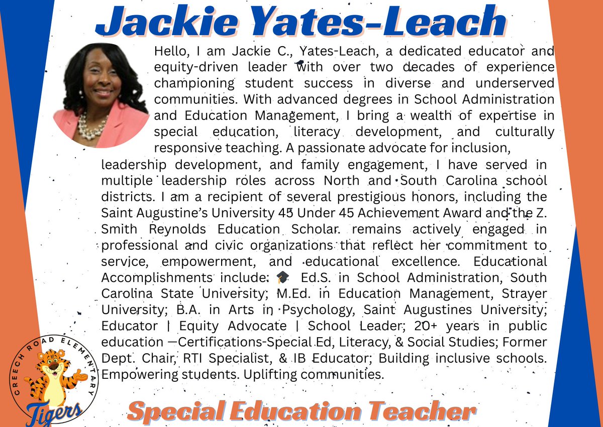 Welcome Mrs. Yates-Leach!