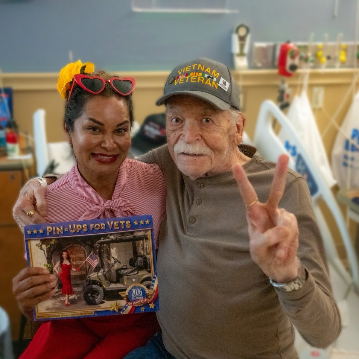 PinUpsForVets's tweet photo. Our Ambassadors Monica (22-year Army Vet/Major) and Stephanie (4-year Marine Corps Vet) had visits this week at the Minnesota VA Hospital in Minneapolis, as well as the Minnesota State Veterans Home in Hastings to bring some smiles + gifts of appreciation to their fellow Vets! https://t.co/I99zHR8QO4