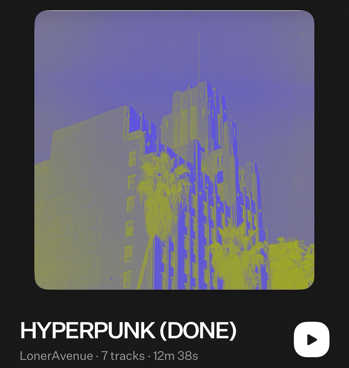 I just finished the greatest genre bending album out of virginia. Pull this tweet up in 6 months.