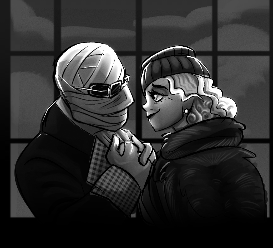 screenshot redraw of these two whom i love dearly