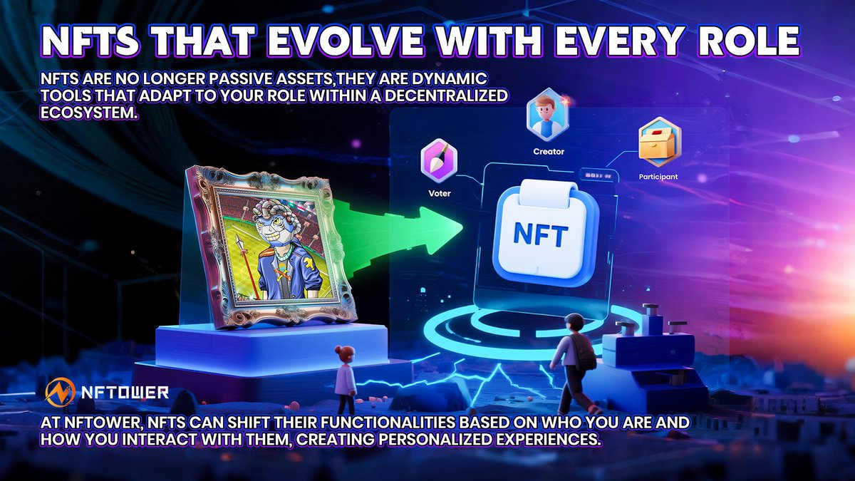 NFTOWER_'s tweet photo. 💬"The only way to do great work is to love what you do." Steve Jobs
🖼At NFTOWER, the best NFTs don’t just sit still, they adapt to you.
🌐Creating, voting, or governing, your NFT evolves with your role and actions.
💎Don’t just own one. Let it grow with you.

#NFTOWER #NFTLogic https://t.co/0B2rFMYkB0