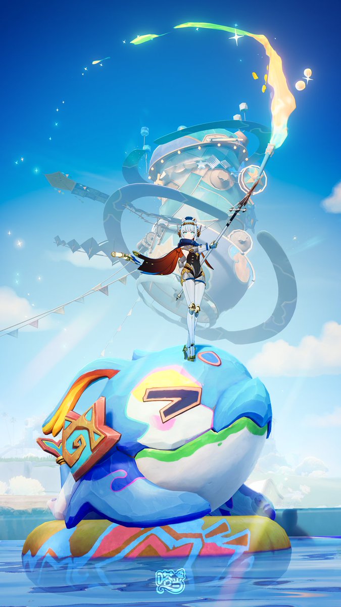 Ineffa on Vacation
#GenshinImpact #原神 
#Ineffa #イネファ #原神写真部