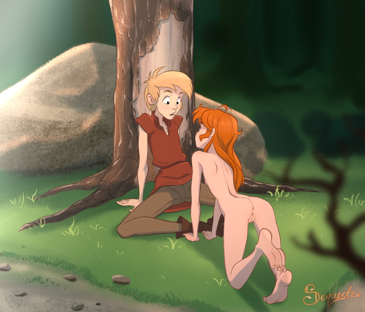 This is an oldie from when I was going through all the old Disney movies and Lewdifying them. The sword in the stone was a hard one to come up with until I found some fanart of the squirrel. 

Like my work? Consider supporting me, every little bit helps. Thank you!