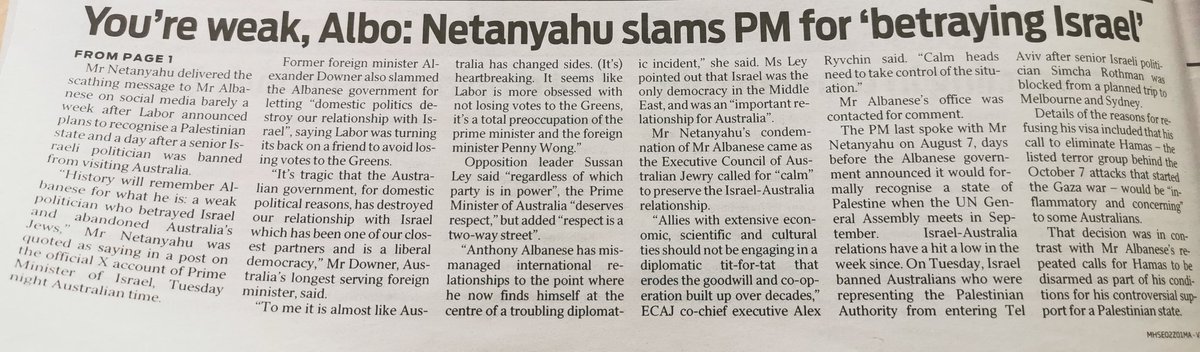 KleinRevd's tweet image. A WAR CRIMINAL DOES NOT GET TO CRITICIZE MY PRIME MINISTER @AlboMP., REPORT has delivered to the PMs office regarding the political interference in Australian Politics by #Netan yah hood.
I will not see my elected PM smeared by a genocidal mass murderer. #Palestine experiment/2