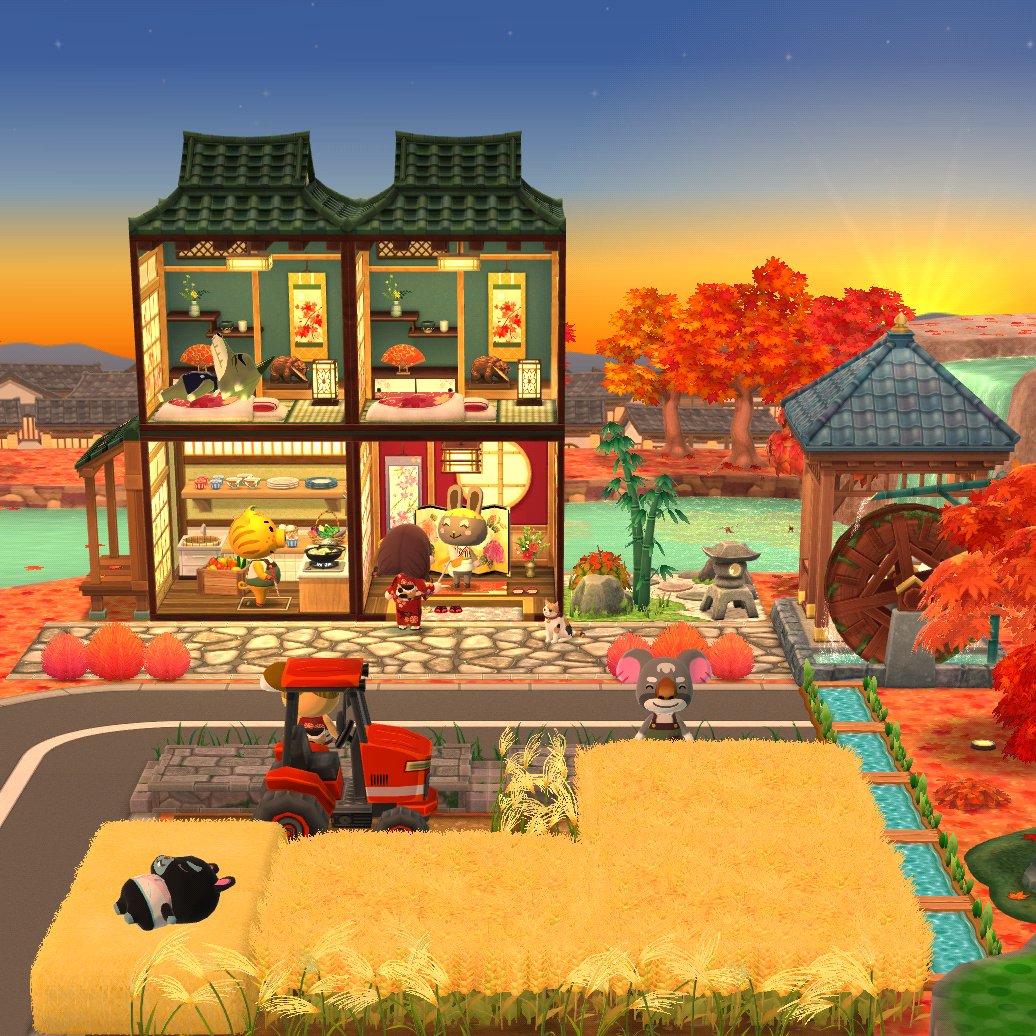 mamiya_apple's tweet photo. 秋は夕暮れ
#ポケ森　#ポケ森コンプリート https://t.co/FzK3wQbwns