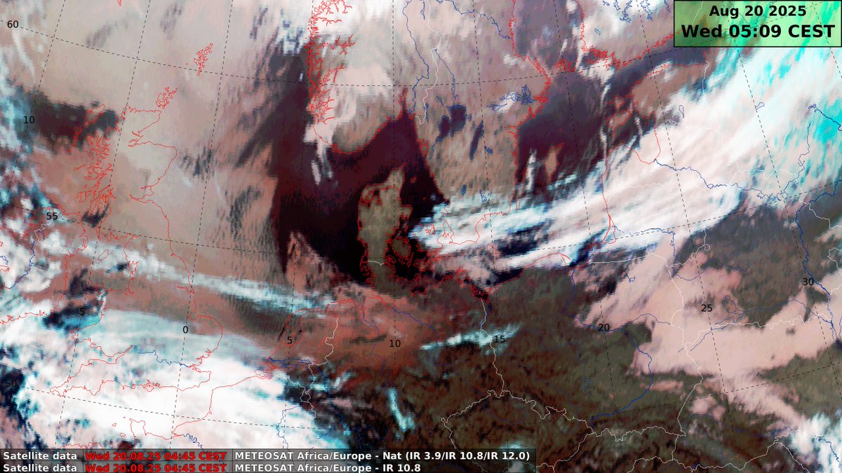 Her til morgen er Danmark delt i to - vejrmæssigt
Vest for storbælt ☀️
Øst for storbælt ☁️
Det ændrer sig i løbet af dagen, hvor alle får ☀️
Se mere på dmi.dk/danmark