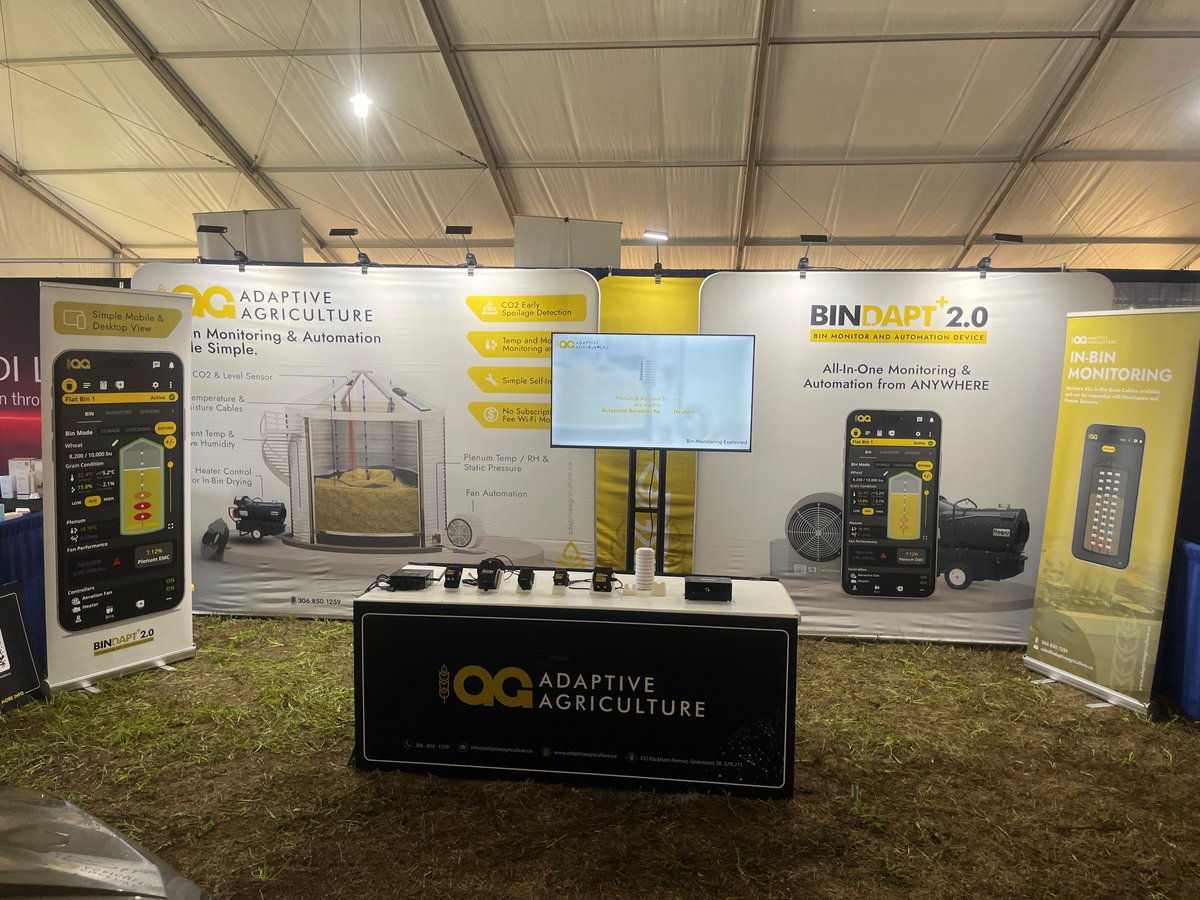 Adaptive Agriculture (@saskproag) on Twitter photo Hey South Dakota, Great deals on Bin Monitoring, Fan Control, and unique supplemental heat Grain Drying solutions , come see us in Mitchel SD <a href="/Dakotafest/">Dakotafest</a> ! adaptiveagriculture.ca Hey South Dakota, Great deals on Bin Monitoring, Fan Control, and unique supplemental heat Grain Drying solutions , come see us in Mitchel SD <a href="/Dakotafest/">Dakotafest</a> ! adaptiveagriculture.ca