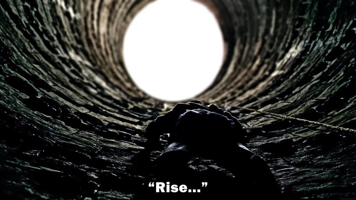Now watching "Dark Knight Rises" 
It's one of the most POWERFUL scenes in cinema.

Q: Can you name another?