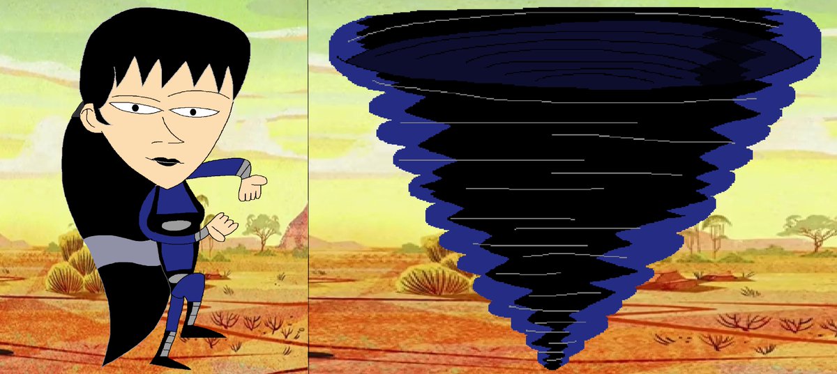 Azel_98's tweet photo. @JuliaKato @dcauwatchtower @worldsfinest #IntergangAmy Spinning in the Outback #SupermantheAnimatedseries #SupermanTAS #Superman #TheBlueTwister #SpinningTornado #FanArt https://t.co/wxNTCjutox