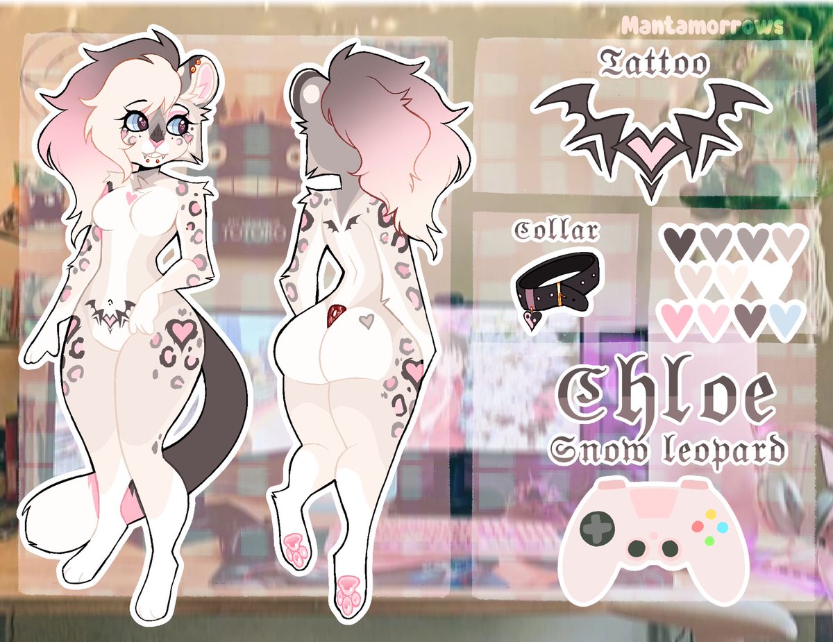 Finished ref sheet I did for a new character of mine :3c