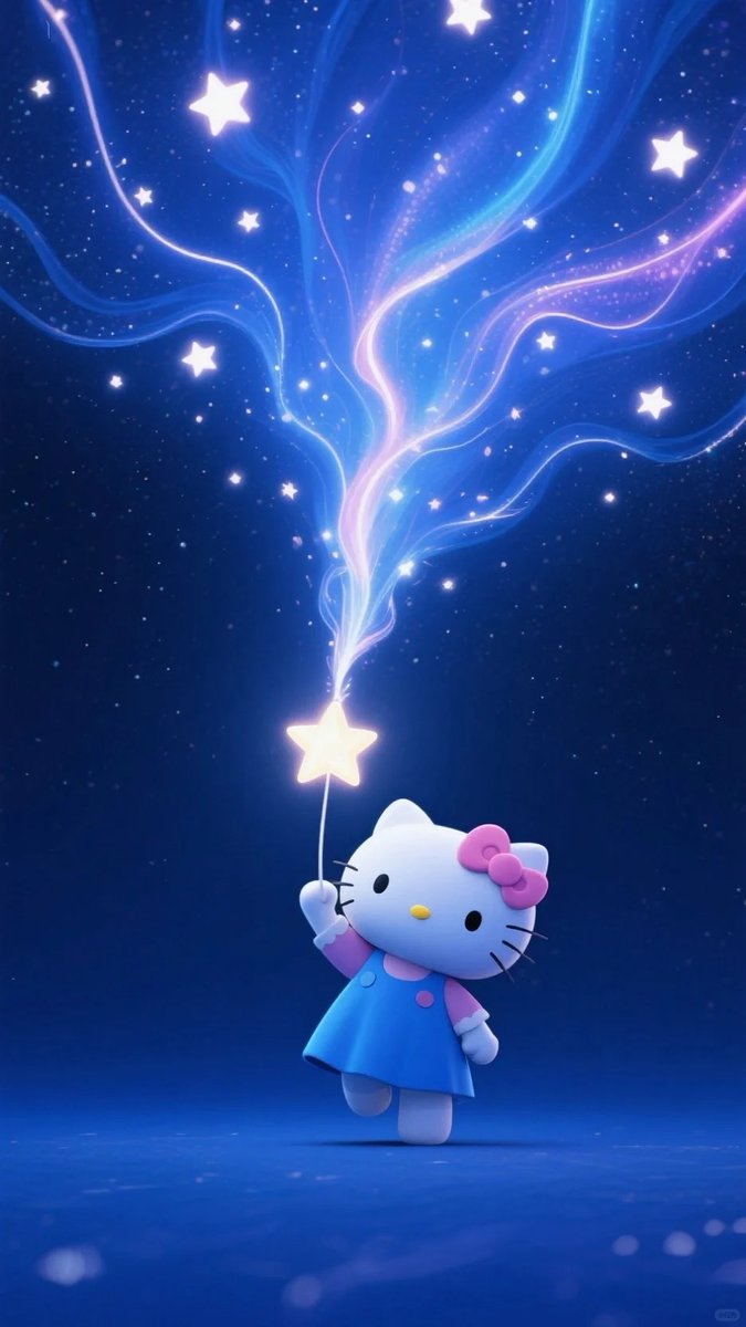 大好きなキティちゃんの壁紙見つけた🫶🏻 最近流行ってるライトも