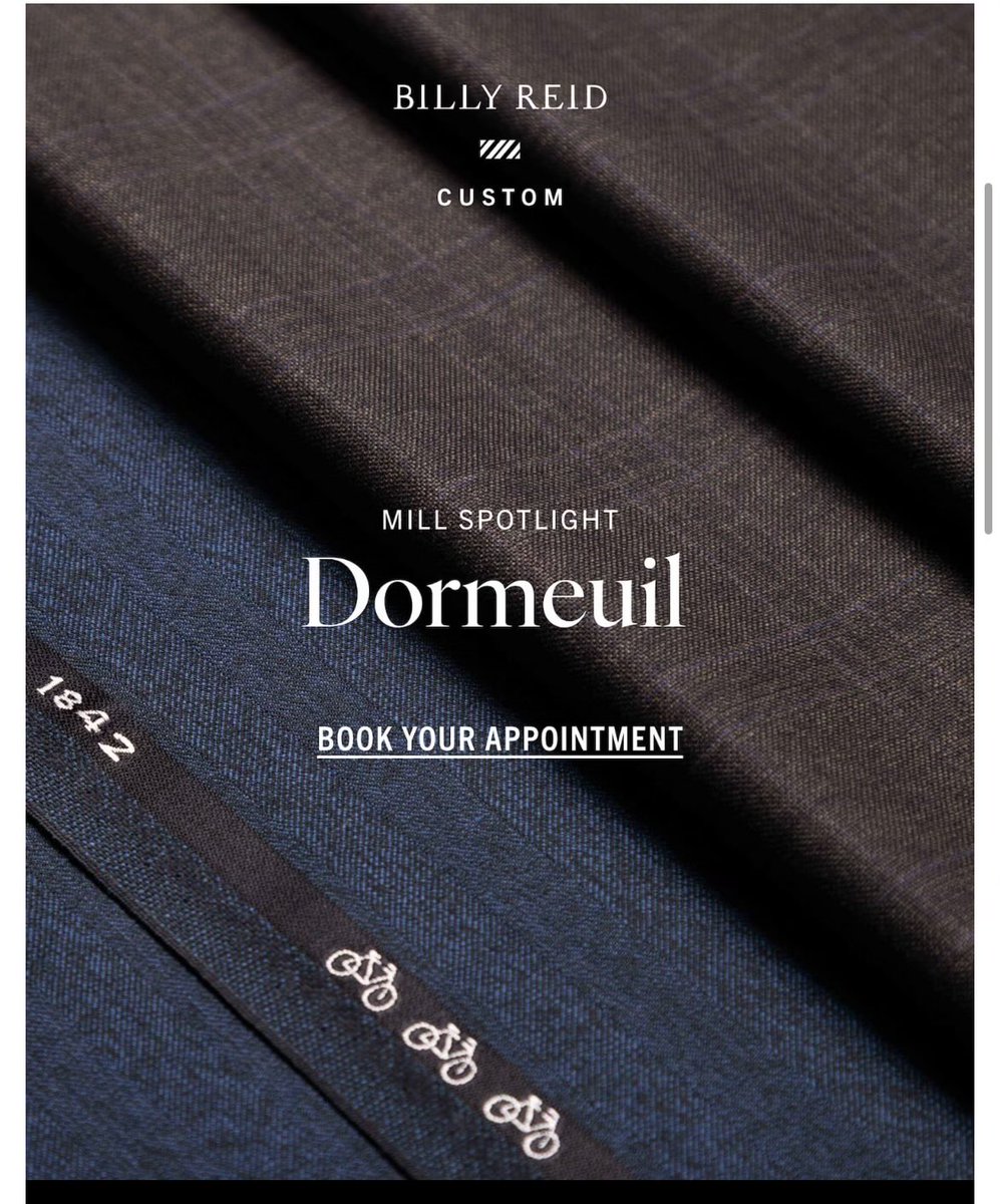 Luxury Fabrics
<a href="/billy_reid/">Billy Reid</a> 
✂️