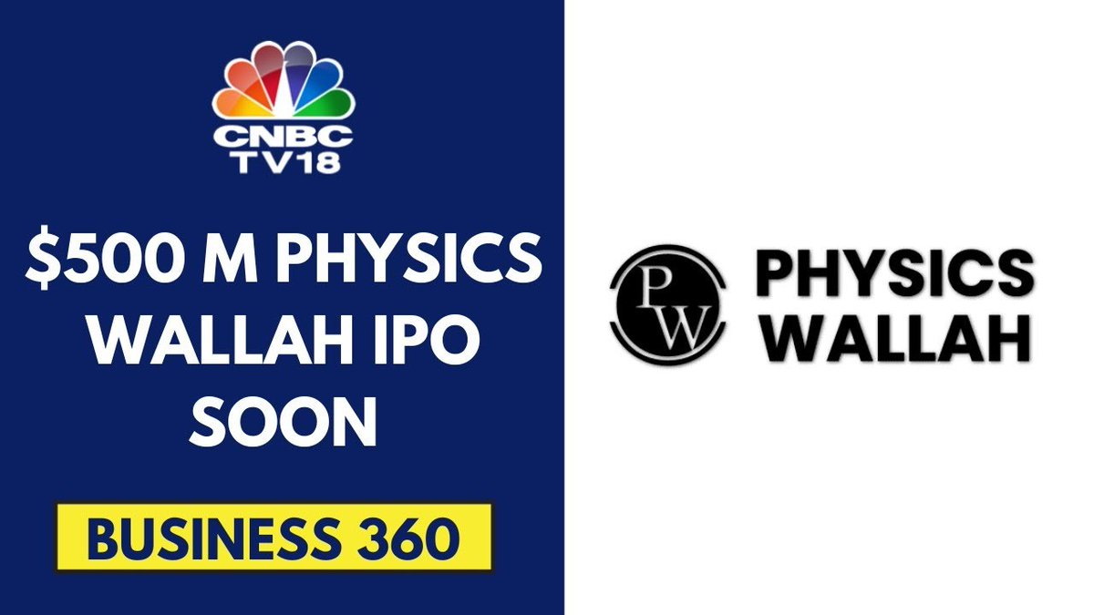 Noida based Edtech Unicorn, PHYSICS WALLAH, becomes FIRST EDTECH to go for IPO.

PW aims to raise ₹4,600 CR at a valuation of 5 Bn USD.

Currently, it has 55+ LAKH paying students and it runs 180+ offline centers across India.