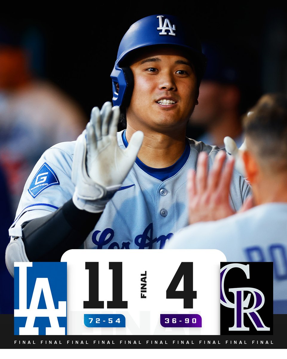 MLB (@mlb) on Twitter photo Shohei Ohtani slugs his 44th home run and has now reached base safely in every <a href="/Dodgers/">Los Angeles Dodgers</a> game in August. Shohei Ohtani slugs his 44th home run and has now reached base safely in every <a href="/Dodgers/">Los Angeles Dodgers</a> game in August.
