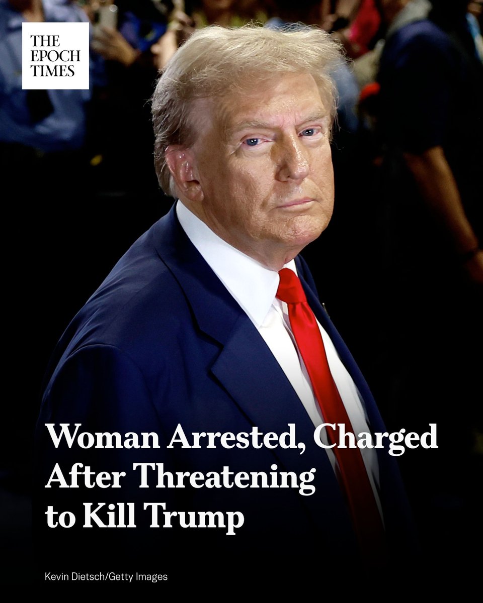 The Epoch Times (@epochtimes) on Twitter photo ๐ช๐ผ๐บ๐ฎ๐ป ๐๐ฟ๐ฟ๐ฒ๐๐๐ฒ๐ฑ, ๐๐ต๐ฎ๐ฟ๐ด๐ฒ๐ฑ ๐๐ณ๐๐ฒ๐ฟ ๐ง๐ต๐ฟ๐ฒ๐ฎ๐๐ฒ๐ป๐ถ๐ป๐ด ๐๐ผ ๐๐ถ๐น๐น ๐ง๐ฟ๐๐บ๐ฝ
A woman who threatened to kill President Donald Trump has been arrested and charged, federal prosecutors announced on Aug. 18.
Nathalie Rose Jones, 50, threatened Trump in ๐ช๐ผ๐บ๐ฎ๐ป ๐๐ฟ๐ฟ๐ฒ๐๐๐ฒ๐ฑ, ๐๐ต๐ฎ๐ฟ๐ด๐ฒ๐ฑ ๐๐ณ๐๐ฒ๐ฟ ๐ง๐ต๐ฟ๐ฒ๐ฎ๐๐ฒ๐ป๐ถ๐ป๐ด ๐๐ผ ๐๐ถ๐น๐น ๐ง๐ฟ๐๐บ๐ฝ
A woman who threatened to kill President Donald Trump has been arrested and charged, federal prosecutors announced on Aug. 18.
Nathalie Rose Jones, 50, threatened Trump in